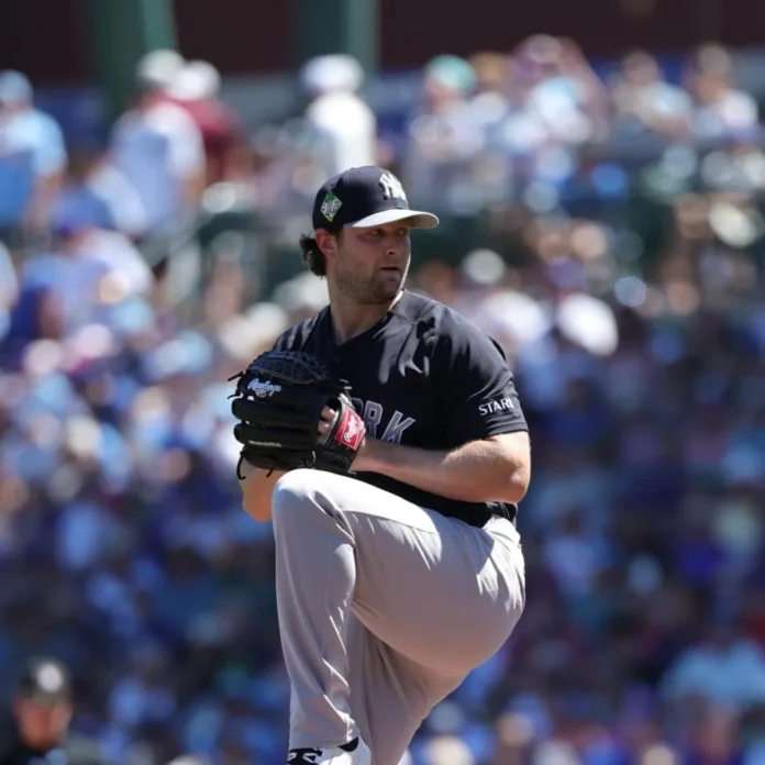 Gerrit Cole en su partido de rehabilitación