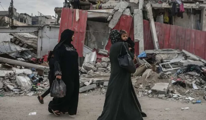 Muertes de mujeres y niñas en Gaza.