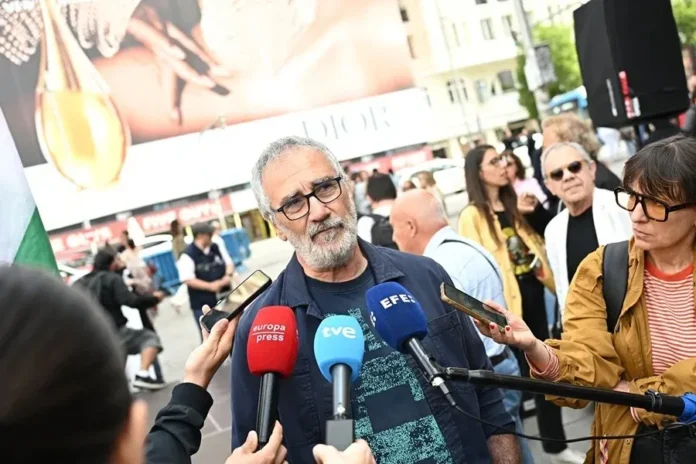 Concentración por la paz en Madrid.