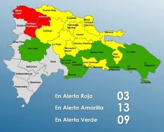 Alerta roja en provincias por condiciones climáticas