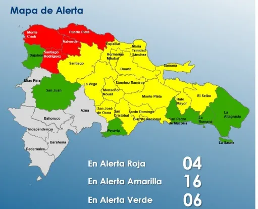 Alerta por lluvias intensas en provincias