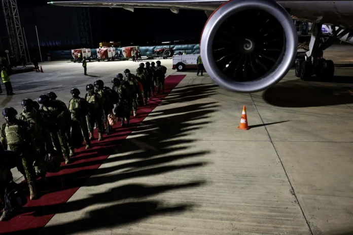 Despliegue de fuerza antipandillas en Haití.