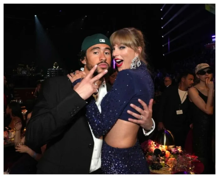 Taylor Swift y Bad Bunny en Spotify.