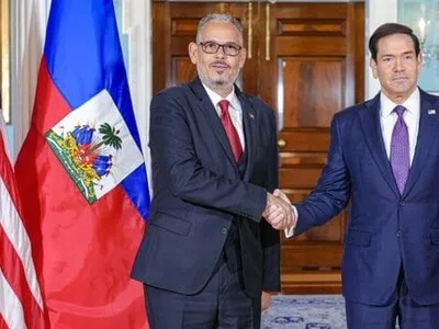 Marco Rubio y Alix Fils-Aimé en reunión.