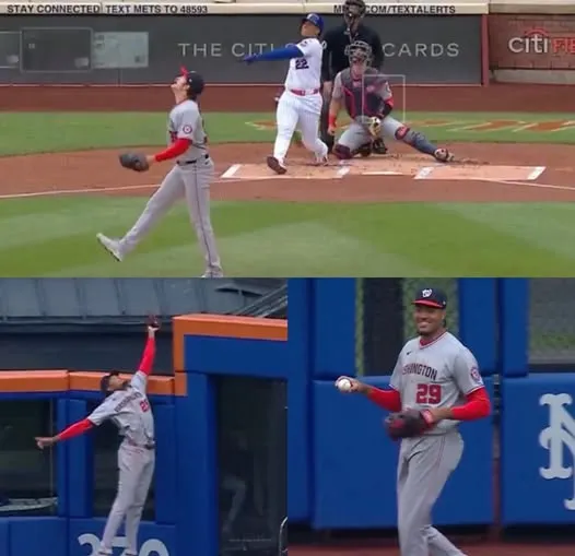 James Wood roba jonrón a Juan Soto.