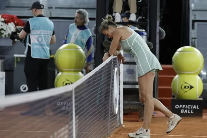 Sabalenka reflexiona tras su derrota en Madrid.