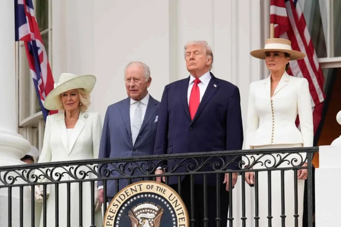 Trump y Carlos III en la Casa Blanca