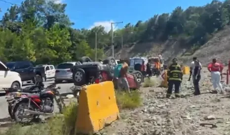 Accidente fatal en Jarabacoa, dos muertos.