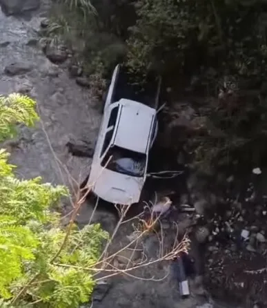 Hombre fallece en accidente de camioneta Ocoa