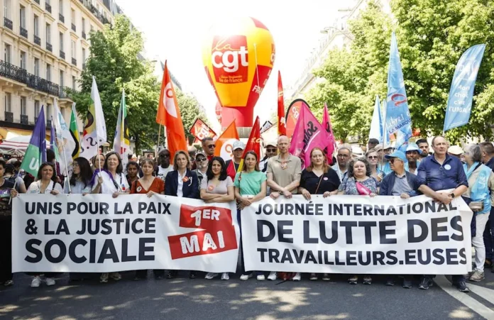 Manifestantes piden aumento salarial en Francia