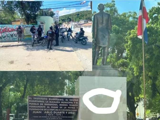 Operativo policial para recuperar tarja robada.