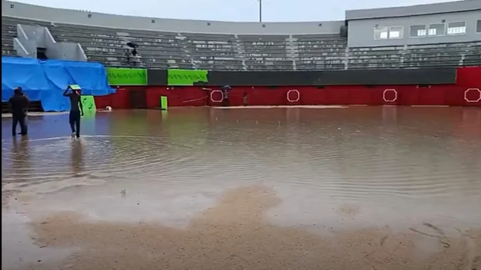 Plaza de Toros de El Seibo inundada.
