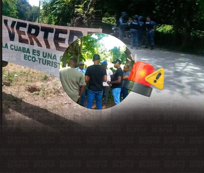 Residentes de La Cuaba protestan contra vertedero.