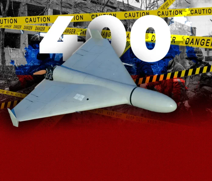 Rusia lanza drones en ataque a Ucrania