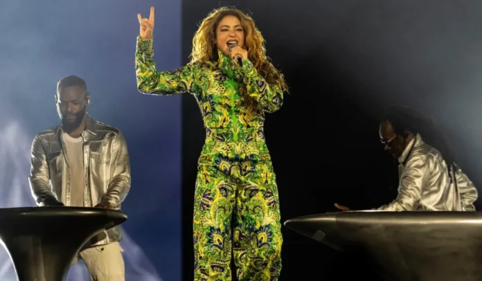 Shakira en concierto gratuito en Río.