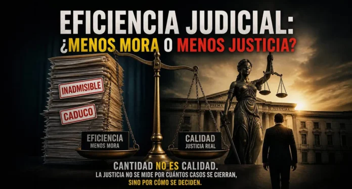 Eficiencia judicial y acceso a la justicia.