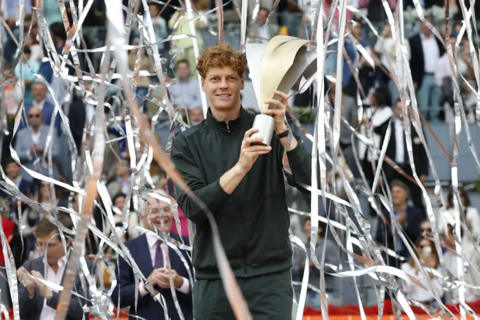 Jannik Sinner celebra su primer Masters 1000.